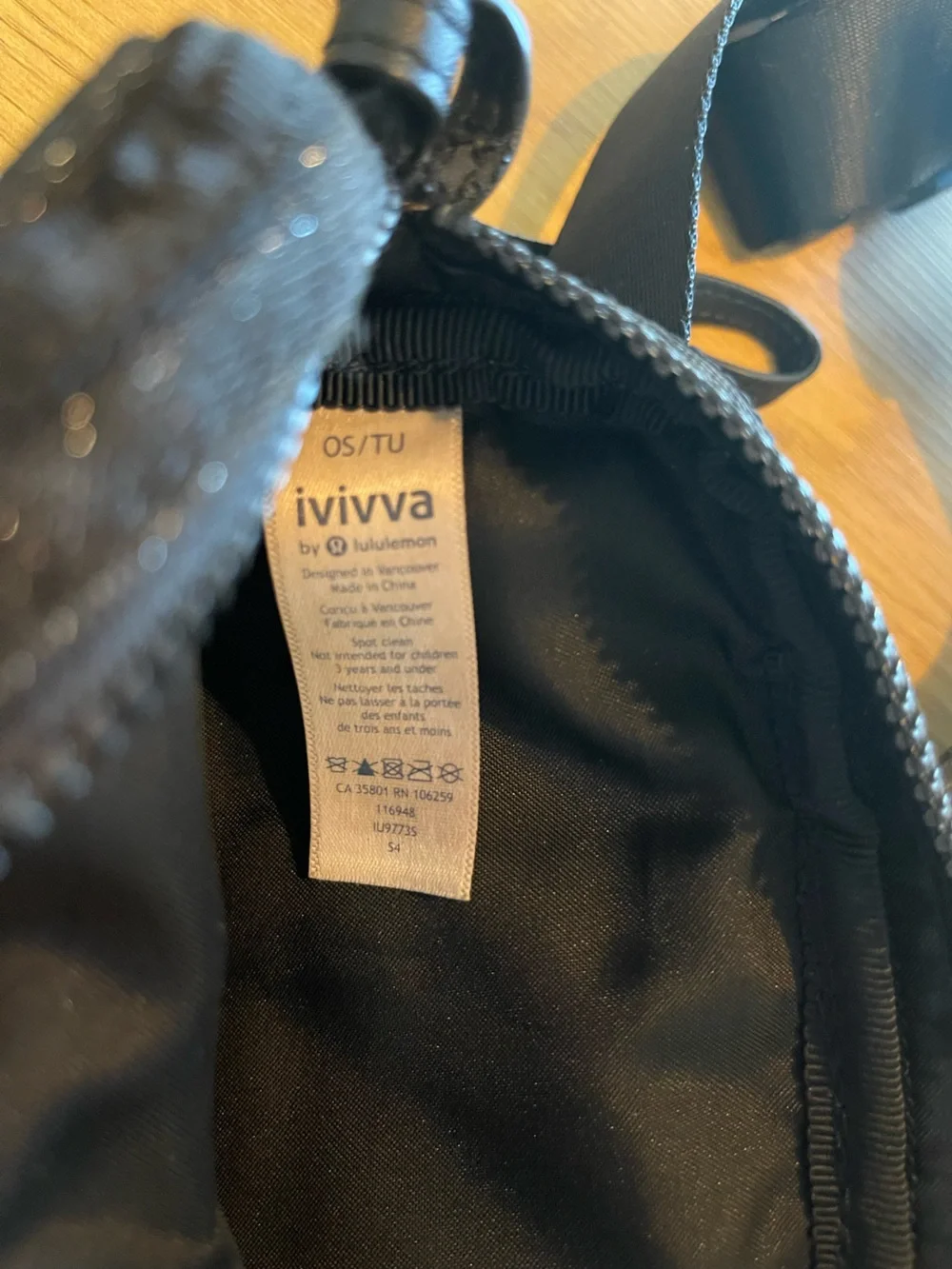 Ivivva By Lululemon Girls Crossbody Bag with Subtle Sparkle